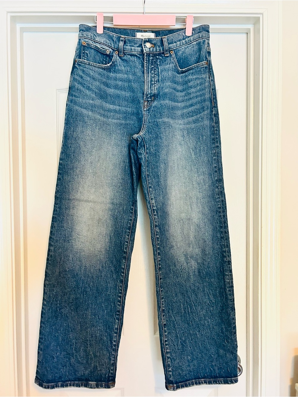 Madewell Perfect Vintage Wide-Leg Jeans - Harvey Wash 29 - Picture 3 of 5